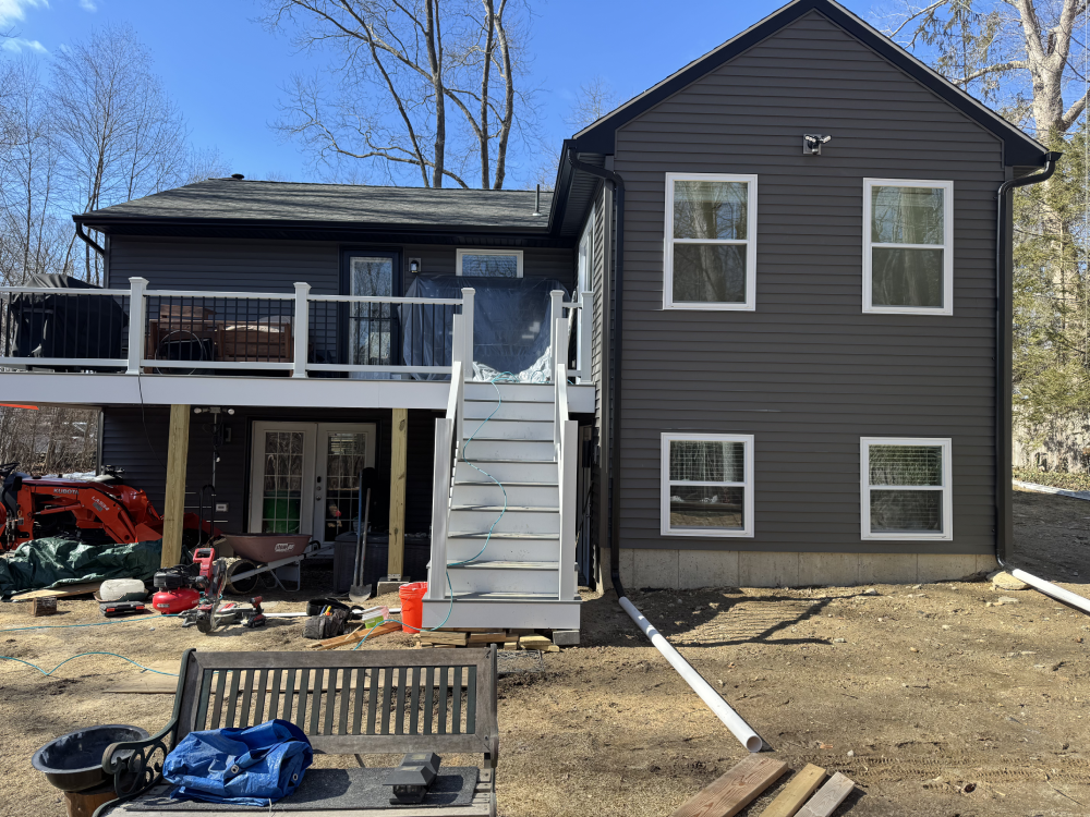 New construction with deck